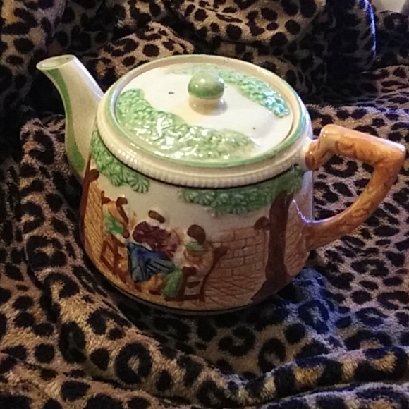 ⭐Vintage Cracked Glaze Japanese Teapot with Lid